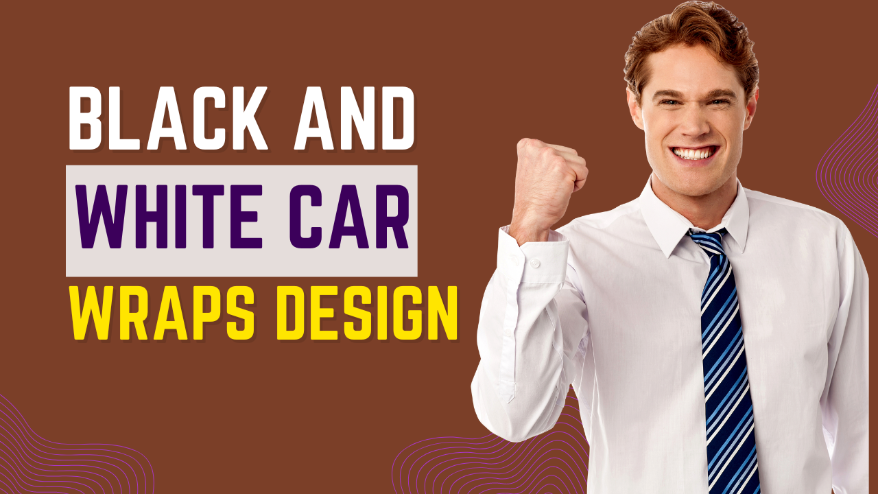 Elevating Your Ride In 2024: Black And White Car Wraps Design - Leading 